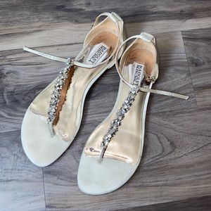 Badgley Mischka rhinestone flats!